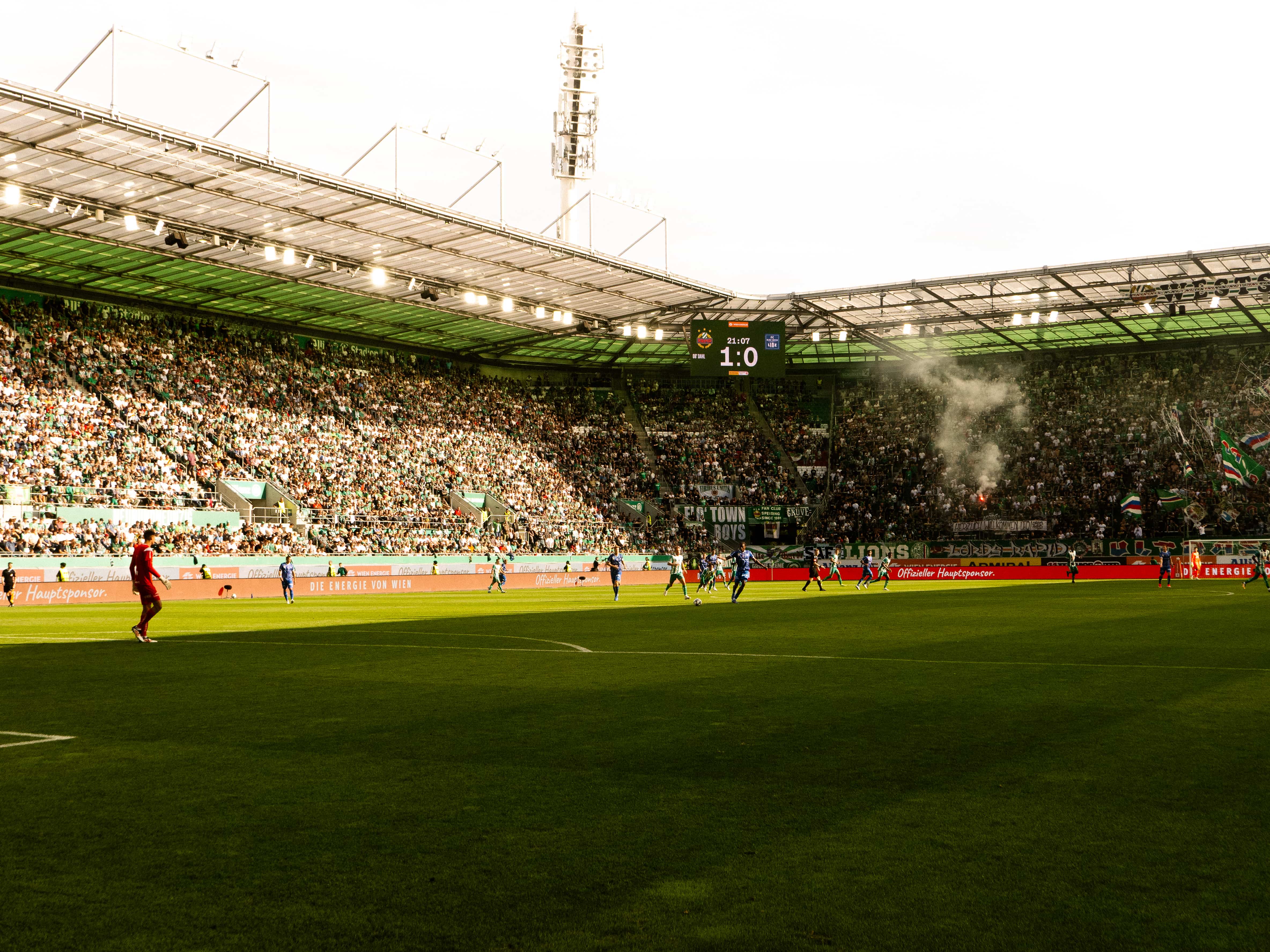 Rapid Wien stadium during match